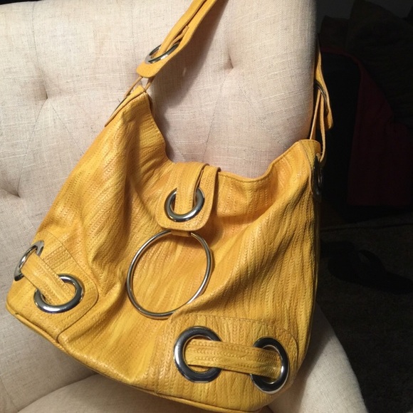 big buddha yellow purse
